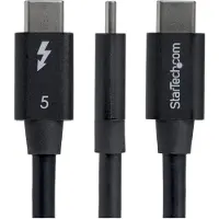 StarTech.com .com TBLT5MM80CM240WRA, Männlich, Männlich, 0,8 m, 80 Gbit/s, Schwarz, Nickel