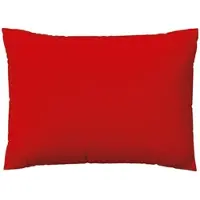 Schlafgut Woven Satin Bettwäsche Kissenbezug einzeln 70x90 cm | red-deep - rot