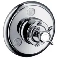 Hansgrohe AXOR Montreux Ab- und Umstellventil, Trio / Quattro, Unterputz, 16830820, Farbe: Brushed Nickel