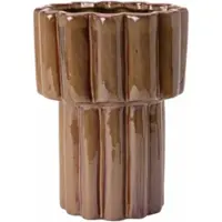 Fonq Ceramic Vase H26 cm - Brown