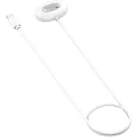 Wigento Ladekabel für Google Pixel Watch 4 USB C magnetisch mit Ladebase 1 Meter Weiß