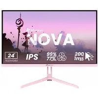 AROZZI Nova 24" Gaming Monitor - Full HD IPS - 200Hz - Rosa