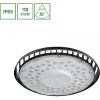 Spectrum LED PLATEO SUN 4 HIGH BAY 205W Hallenleuchte 22600lm schwarz 70° 230V IP65 Industrieleuchte IK06 tralweiß 4000K