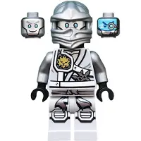 LEGO Minifigur Zane - Titanium Ninja Light Bluish Gray, Scabbard (njo0251) – neu