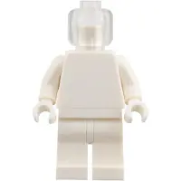 LEGO Minifigur Plain White Torso, White Legs, Trans-Clear Head (bdp310) –