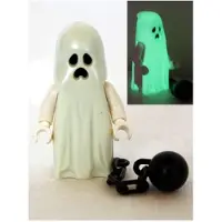 LEGO Minifigur Ghost with Pointed Top Shroud and Ball and Chain (gen044) – neu