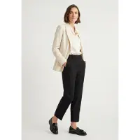 Venezia Damen Slipper Mokassins Loafer Halbschuhe - mokassins mit Fransen aus Echtleder Schwarz Größe 37