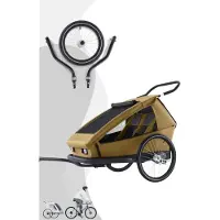 Croozer Kid Ellma 2 mit Jogger-Set / 3in1 Set, Farbe:Sundown Yellow