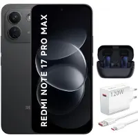Xiaomi REDMI Note 17 Pro Max 5G 8GB 512GB Smartphone Schwarz 9210mAh mit 120W Ladegerät und Bluetooth-Kopfhörer