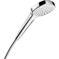 Hansgrohe Croma Select E, Handduschbrause mit Kopf, Chrom, Weiß, Wand