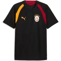 Puma Fußballtrikot "GSK TRAINING JERSEY", Herren, Gr. L, schwarz (schwarz, summer sunset), Web, Obermaterial: 100% Polyester, unifarben, slim fit normal, Rundhals, Trikots Fußballtrikot