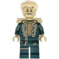 LEGO Minifigur Scarecrow - Dark Green Suit, Tan Epaulettes (wck012) – neu