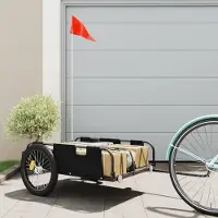 Markenlos Fahrrad-Lastenanhänger für den Transport schwerer Güter mit moderner Konstruktion