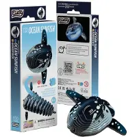 Eugy 3D Puzzle Mondfisch - buntes Bastelspielzeug aus Karton für Kinder