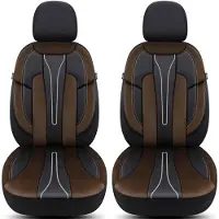 BREMER SITZBEZÜGE Autositzbezüge für Peugeot Bipper Tepee Bj 2008-14 – Schonbezüge für Fahrer- und Beifahrersitz in Schwarz/Braun