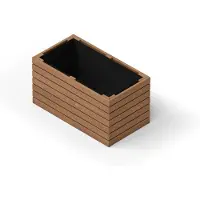 Upyard Hochbeet ProPlanter Double Holz 67 x 36,5 cm natur