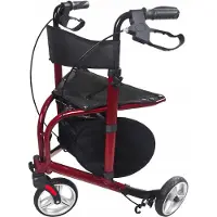 Antar Faltbarer Rollator 3-Rad Aluminium Max. Belastung 136 kg
