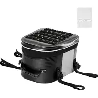 Vevor Motorradhecktasche 28 L wasserfest, Rücksitztasche Kofferraumtasche für Motorradgepäck, Gepäckaufbewahrung mit Tasche & verstellbarer Schnalle, universell passender Gepäckträger, Schwarz