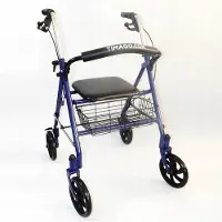 Timago Faltbarer Rollator TGR-R RS 880 mit Sitz, dunkelblau