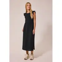 Street One Studio Maxikleid Ohne Taschen mit Rundhalsausschnitt
