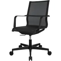 Topstar Bürostuhl Sitness Life 40, mit Armlehnen, 3D Mechanik, Flachsitz, Netzrücken, schwarz/schwarz
