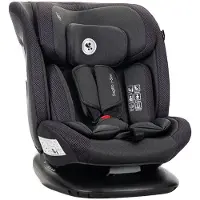 Lorelli Kindersitz Sagitta i-Size (40x150cm) 360 Grad Drehung SPS Kopfkissen schwarz