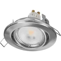 Osram Spot Set Einbauleuchte GU10, 4,5W 2700K warmweiß, schwenkbar, Aluminium Satin Nickel, GU10 inklusive
