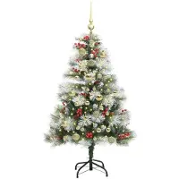 vidaXL Greta (mit LEDs und goldenen Kugeln)
