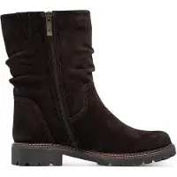 Tamaris Da.-Stiefel Veloursleder Mocca
