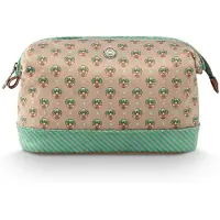 Pip studio Kulturbeutel Cooper Cosmetic Purse Jaipur Flower L Light Green