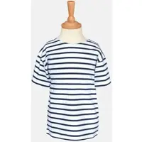 ModAS Bretonisches Kinder T-Shirt - weiss/blaugestreift