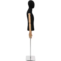 vidaXL Verstellbarer Mannequin 170-218 cm mit Standfuß Männlich PP