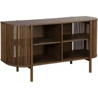 Oviala Business Sideboard im Boho-Stil, 160 cm, dunkles Holzoptik