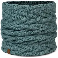 Buff - Knitted & Fleece Neckwarmer Caryn - Schal Gr One Size blau/türkis