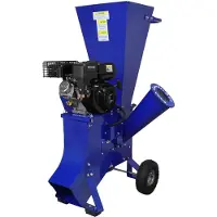 Monster Leistungsstarker Holzhäcksler 7PS Benzinmotor 76 mm Schneidleistung mit Rädern