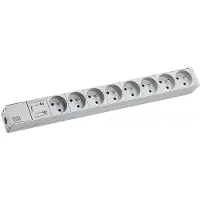 Bachmann 19"-Steckdosenleiste 1HE 8xUTE 1xSPD