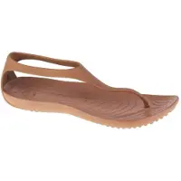 Crocs Damen Sandalen i Flip Braun, Größe 36-37, 22 cm Innensohlenlänge