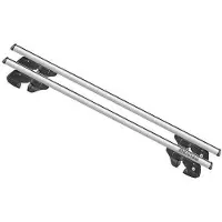 Menabo Sherman Silver XL | Dachträger Volkswagen - Caddy (2K) Life / Maxi Life 2010-2015 - Aluminium - Länge 135 cm - Tragkraft 90 kg - 2er-Pack