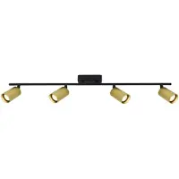 ITALUX Strahlerlampe TRIS SPL-46829-4-BK-GD