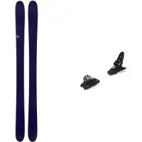 Candide Skis - Ski Set inkl. Bdg. - Vielseitige Skier Freeride Skifahren - Alpinski-Set Resort 101 2024 für Herren aus Holz - Navy blau