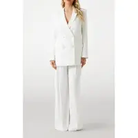 Guess Marciano GUESS Nina Double Breasted White Peaks Größe: 44 | Blazer Outlet | Damen | Weiß