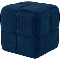 CLP Sitzhocker Cord Forinta Cord HBT: 40x40x40 cm blau