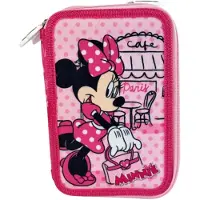 Manenti Paris Minnie Disney Dreifach-federmäppchen One Size