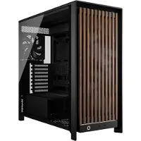 Corsair FRAME 5000D WOOD RS, Midi Tower, PC, Schwarz, Walnuss, ATX, EATX, micro ATX, Mini-ITX, Kunststoff, Stahl, Gehärtetes Glas, Gaming
