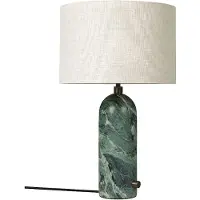 Gubi Tischlampe Gravity Small, dimmbar, grün, für Wohn- / Esszimmer, Stein, Design, Tischlampe