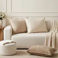 vidaXL Kissenbezug 6 stk. HOUTEN Braun 50 x 75 cm Chenille-Stoff