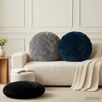 vidaXL Kissenbezug 2 stk. HEERLEN Dunkelgrau Ø 50 cm