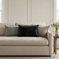 vidaXL Kissenbezug 2 stk. HOUTEN Dunkelgrau 30 x 50 cm Chenille-Stoff