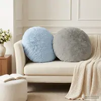 vidaXL Kissenbezug 2 stk. HEERLEN Himmelblau Ø 50 cm