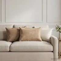 vidaXL Kissenbezug 2 stk. HOUTEN Braun 30 x 50 cm Chenille-Stoff